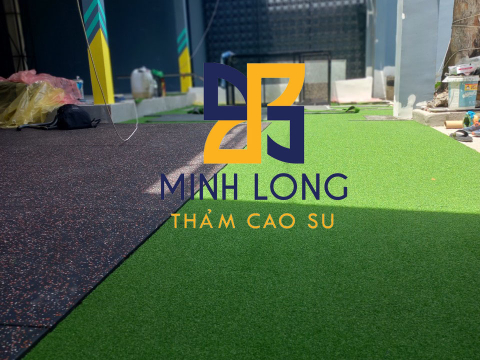 Cung cấp - Thi công Thảm cao su EPDM, Gạch cao su EPDM 25mm, Cỏ CCGrass  LH 0898080320