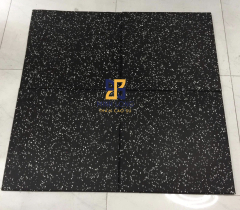 Gạch cao su EPDM chấm trắng dày 10mm