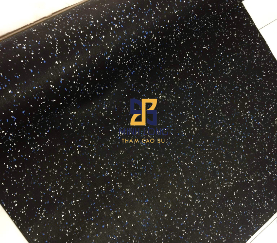 Thảm cao su EPDM chấm xanh - trắng dày 2mm