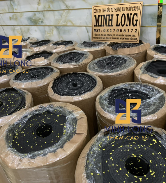 Thảm cao su EPDM chấm trắng dày 2mm